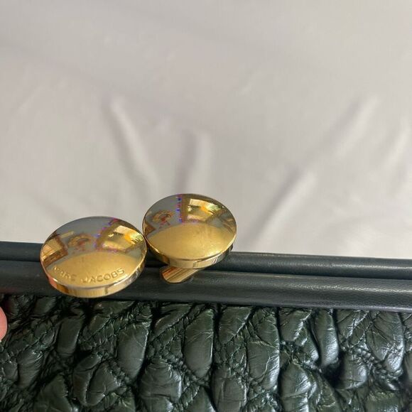 Marc Jacobs Mina Green Quilted Stam Bag Purse Handbag - Picture 10 of 14